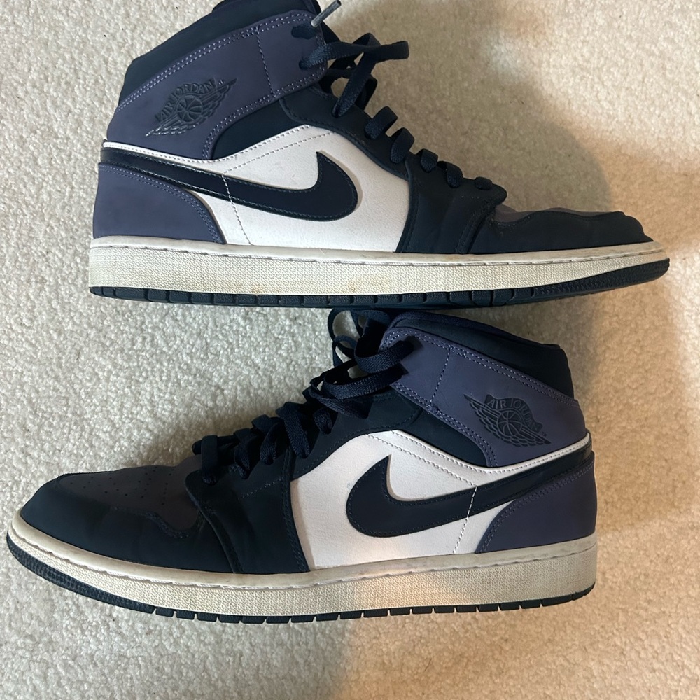 Air Jordan 1 Mid Sanded Purple Size 12 - Picture 3 of 7